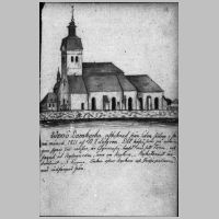 Växjö,  Foto av teckning, ur Löfgren 'Teckningar av Kyrkor', Kulturmiljöbild, Riksantikvarieämbetet, Wikipedia.jpg